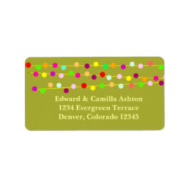 Light Strings Anpassbare Weihnachtsadressen Adressaufkleber