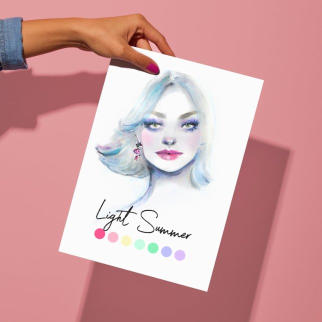 Light Summer Type Saisonfarbenanalyse Art Poster (Von Creator hochgeladen)