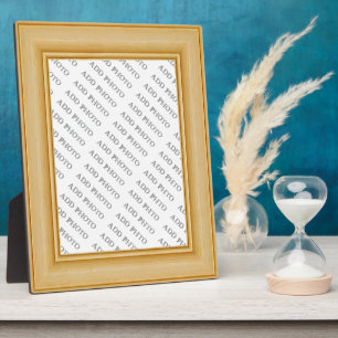 Light Tan Basic Holzrahmen vergrößern Foto Plaque Fotoplatte