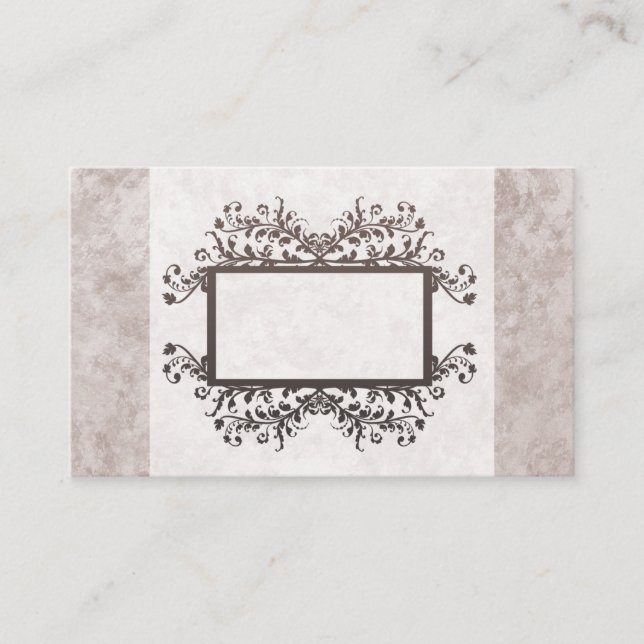 Light Tan Marble Business Cards Visitenkarte (Vorderseite)