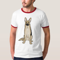 Light Tan und Black German Shepherd Dog | Pet Art