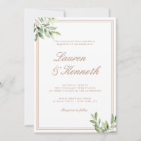 Light Taupe Eucalyptus Wedding QR Code