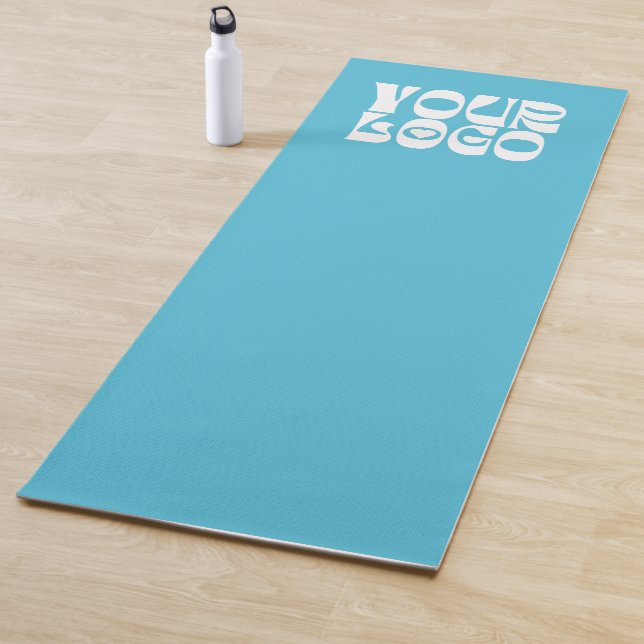 Light Teal Custom Logo Promotional Business Yogamatte (Beispiel)