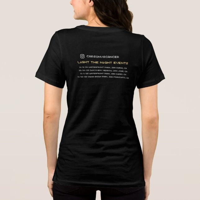 Light the Night for Carson Tri-Blend Shirt (Rückseite)