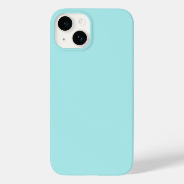 Light Turquoise iPhone 14 Fall Case-Mate iPhone Hülle (Rückseite)