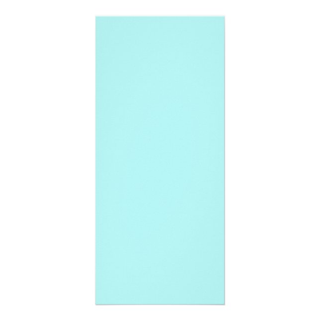 Light Turquoise Rack Card Werbekarte (Vorne)
