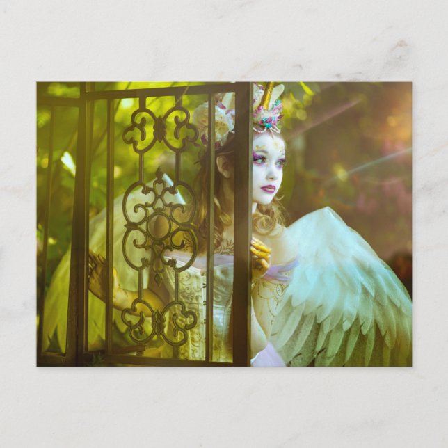 Light Unicorn Princess Postkarte (Vorderseite)