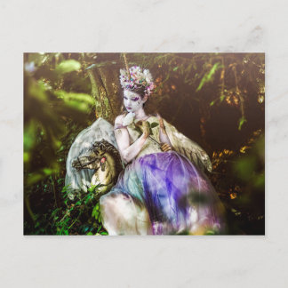 Light Unicorn Princess Postkarte