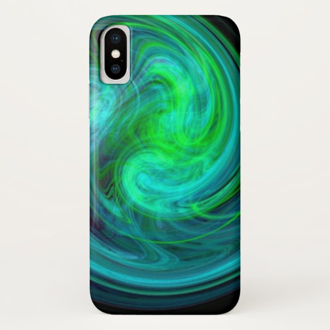 LIGHT VORTEX, lebhaft blau Case-Mate iPhone Hülle (Rückseite)