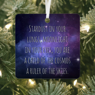 Light Warrior Cosmos Poem Ornament Aus Metall