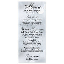 Light White Silver Sparkle Glitzer Empfang Menu