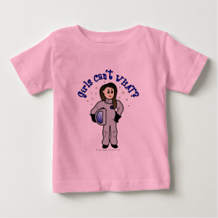 Light Woman Astronaut Baby T-shirt