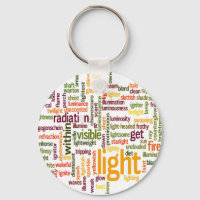 Light Word Cloud Art Print