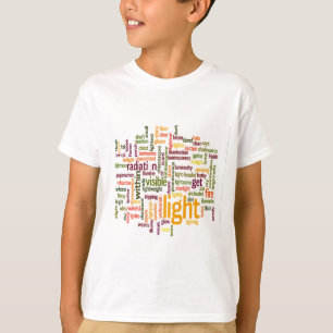 Light Word Cloud Art Print T-Shirt
