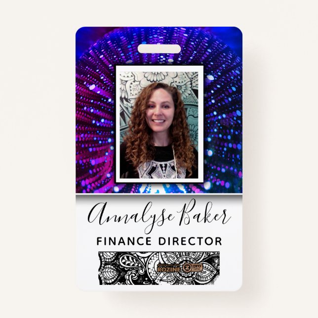 Light Worker Beruflich CNA Nurse Foto Name Ausweis (Vorderseite)