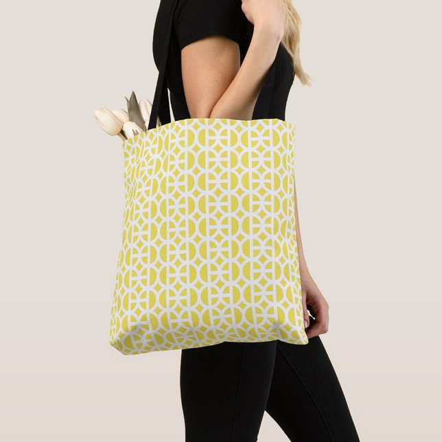 Light Yellow Circular Pattern Tote (Von Creator hochgeladen)