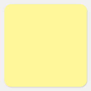 Light Yellow #FFF888, Marzipan Quadratischer Aufkleber