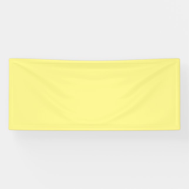 Light Yellow #FFF888, Marzipan Vinyl Banner (Horizontal)