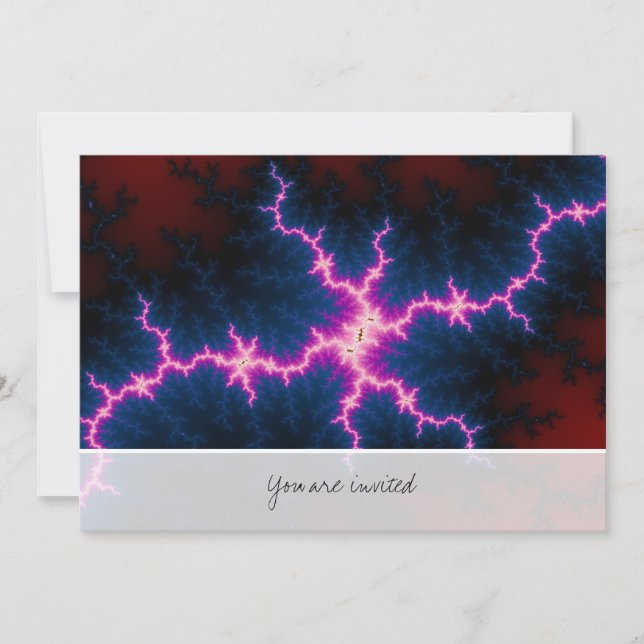 Lightcleave - Fraktal Art Einladung (Vorderseite)