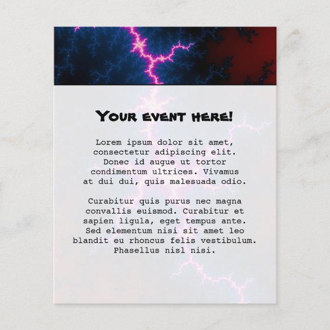 Lightcleave - Fraktal Art Flyer (Vorne)