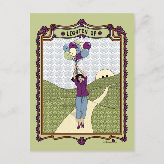 Lighten Up_A_ Postcard Postkarte (Vorderseite)