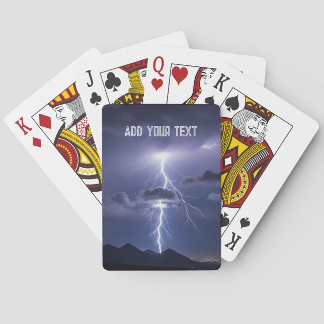 Lightening Bolt Storm Playing Cards Multiple games Spielkarten (Rückseite)