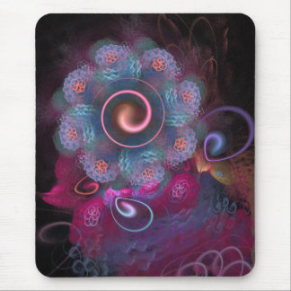 'LightFlower Rose 2, In Blue' Mousepad