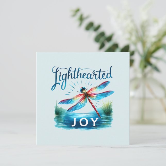 Lighthearted Joy - Artistic Dragonfly (Stehend Vorderseite)
