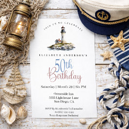 Lighthouse 50th Birthday Einladung