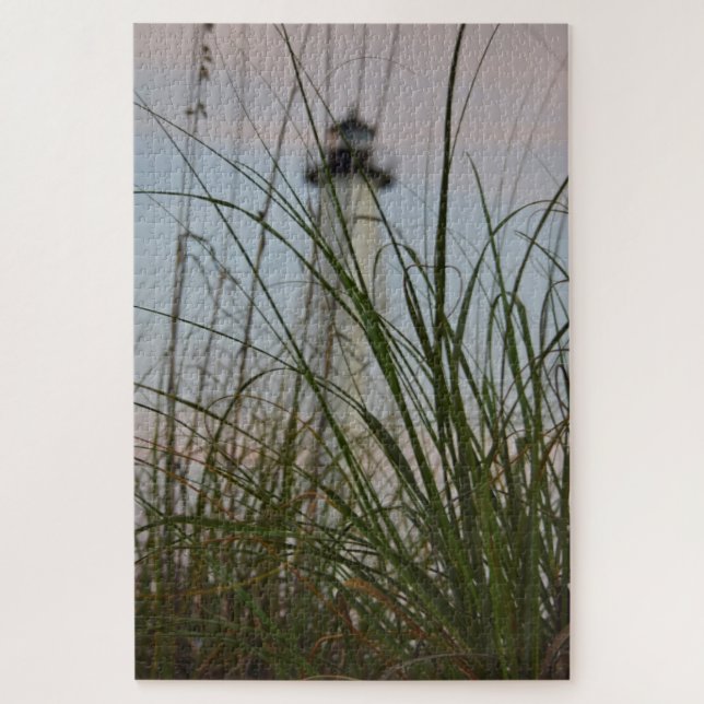 LIghthouse am Strand von Sawgrass - 20x30 - 1014 S Puzzle (Vertikal)