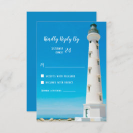 Lighthouse Aruba Hochzeit in Urlaubsort UAWG Respo Einladung