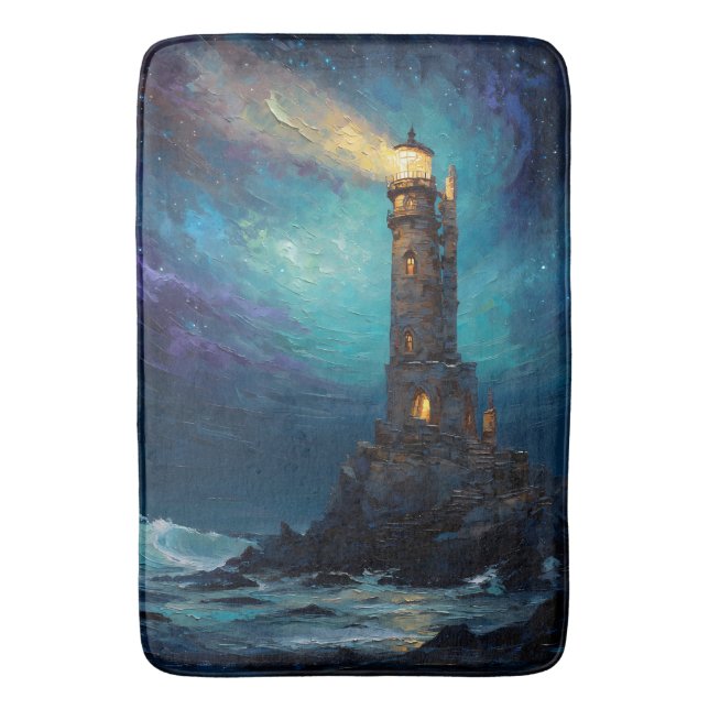 Lighthouse Bath Mat Badematte (Vorderseite Vertikal)