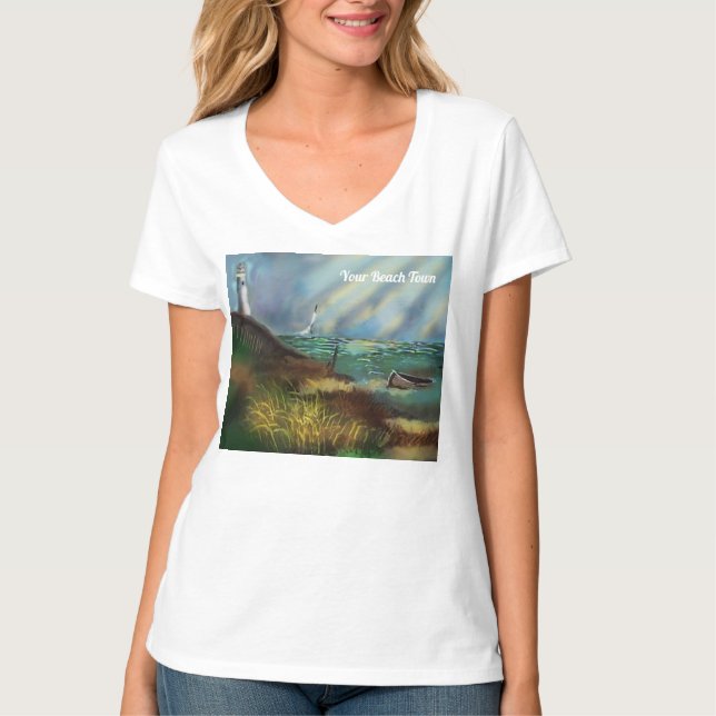 Lighthouse Beach Women's T - Shirt (Vorderseite)