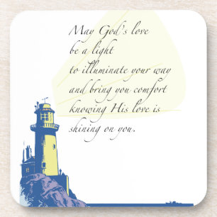 Lighthouse Blessings Prayer Untersetzer