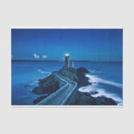 Lighthouse Blue Ocean Decoupage Tissue Paper Seidenpapier