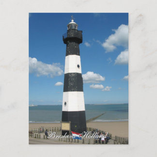 Lighthouse Breskens Holland Postcard Postkarte