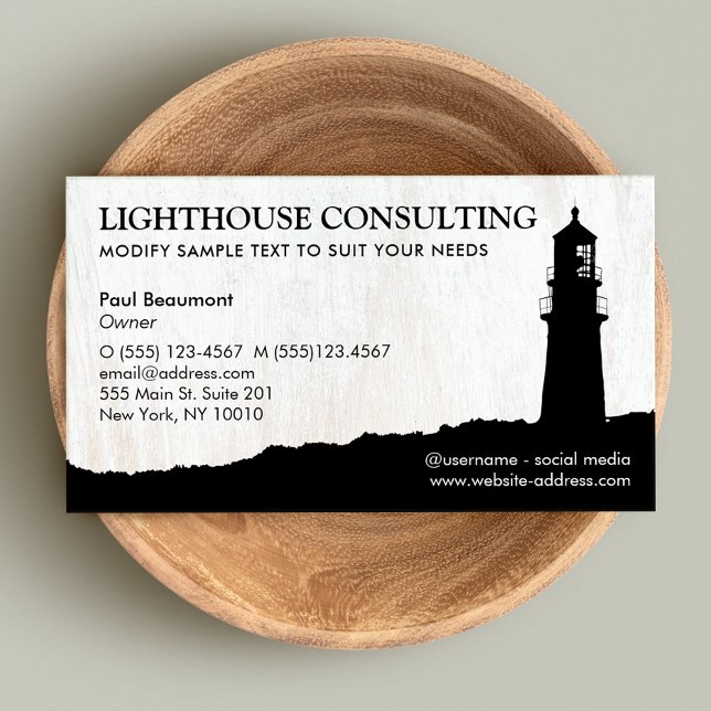 Lighthouse Business Card Visitenkarte (Von Creator hochgeladen)