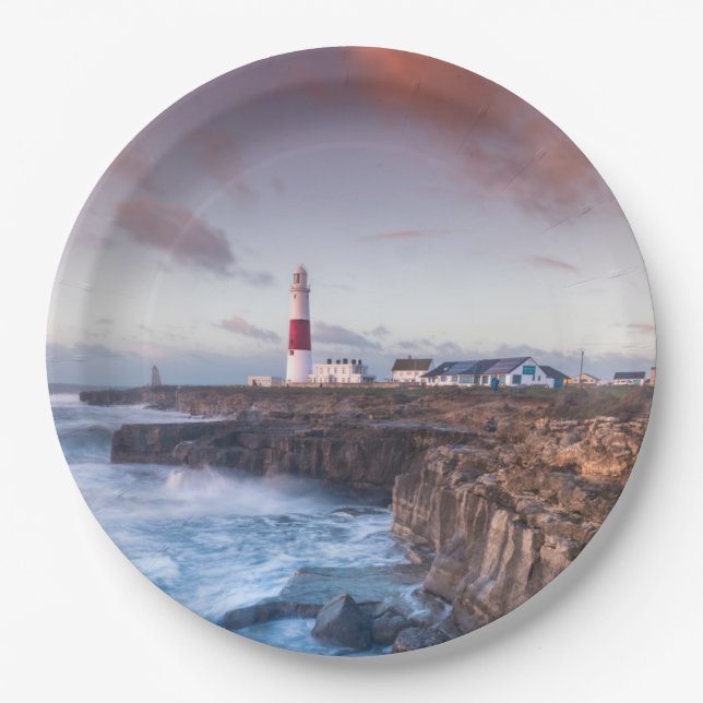 Lighthouse England Pappteller (Vorderseite)