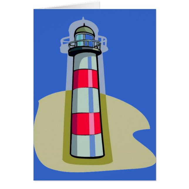 Lighthouse Grußkarte (Vorne)