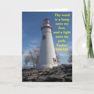 Lighthouse Grußkarte mit Inspiration msg. Karte