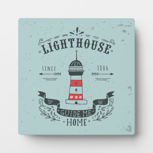 Lighthouse Guide Me Zuhause Poster Fotoplatte (Vorderseite)