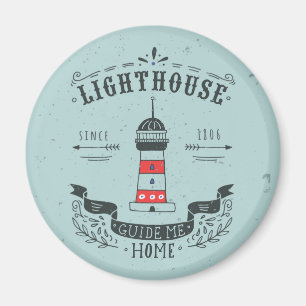Lighthouse Guide Me Zuhause Poster Magnet