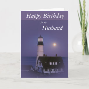 Lighthouse Happy Birthday Card Karte