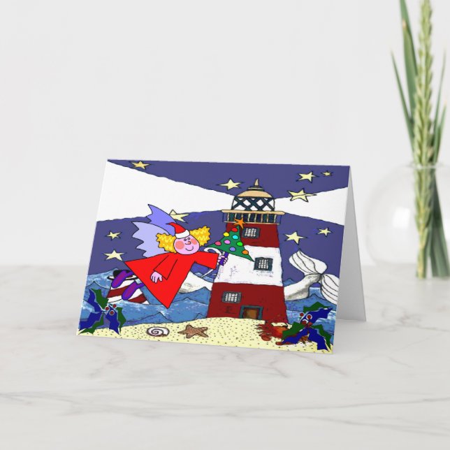 Lighthouse Holiday Cards Feiertagskarte (Vorderseite)
