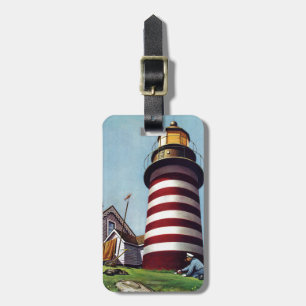 Lighthouse Keeper von Stevan Dohanos Gepäckanhänger