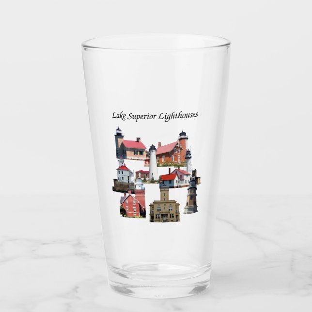 Lighthouse Lake Superior Glas (Vorderseite)