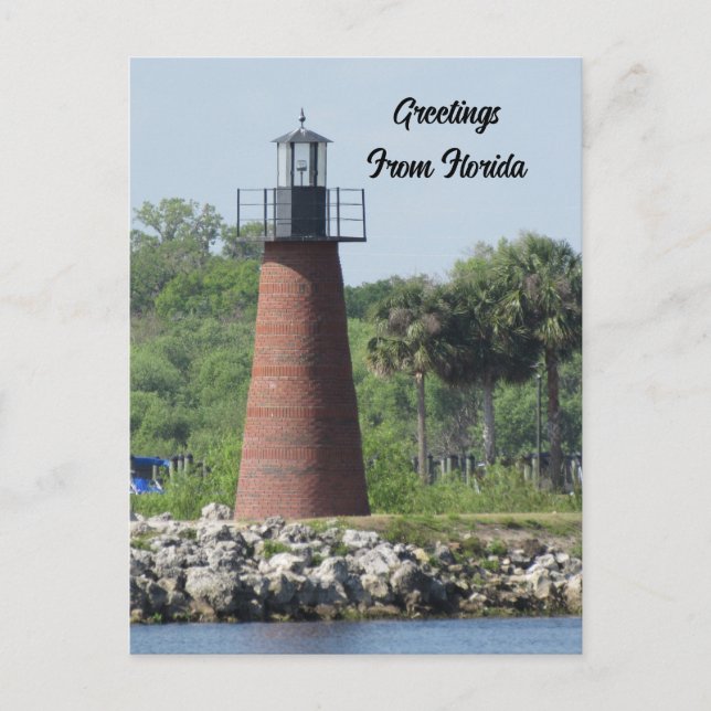Lighthouse Lake Tohopekaliga Florida Postkarte (Vorderseite)