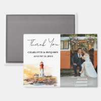 Lighthouse Nautical Theme Wedding Vielen Dank