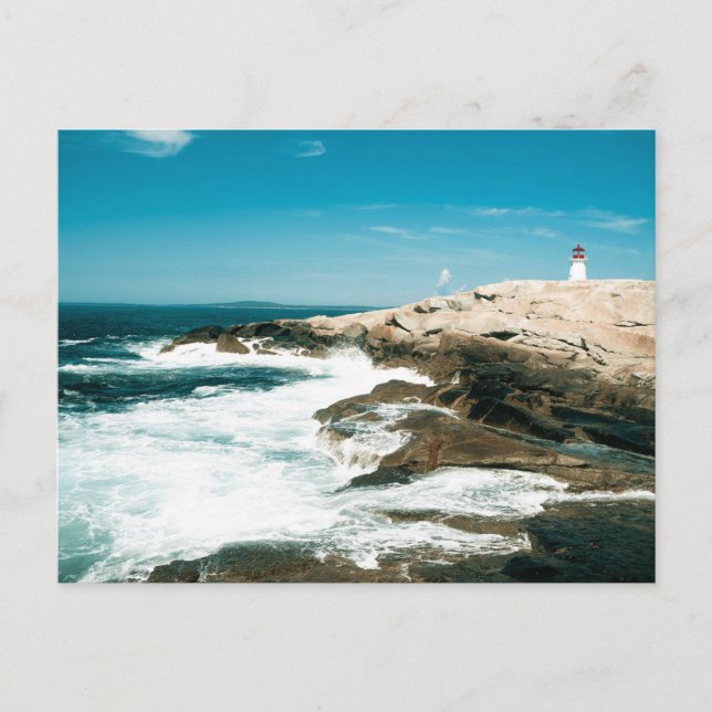 Lighthouse Peggys Cove Nova Scotia Kanada Postkarte (Vorderseite)