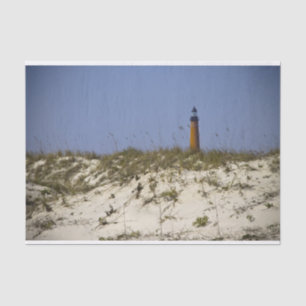 Lighthouse Ponce Inlet Blue Sky Beach Landschaft Seidenpapier